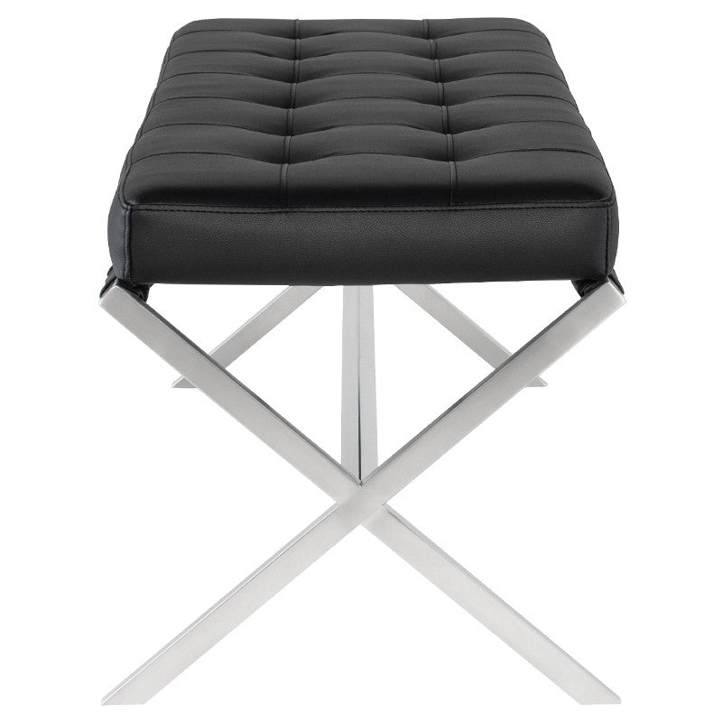 Banc Auguste avec base en acier inoxydable