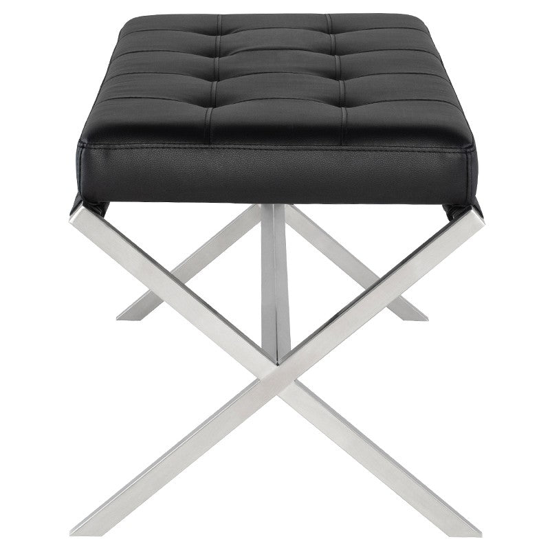 Banc Auguste avec base en acier inoxydable
