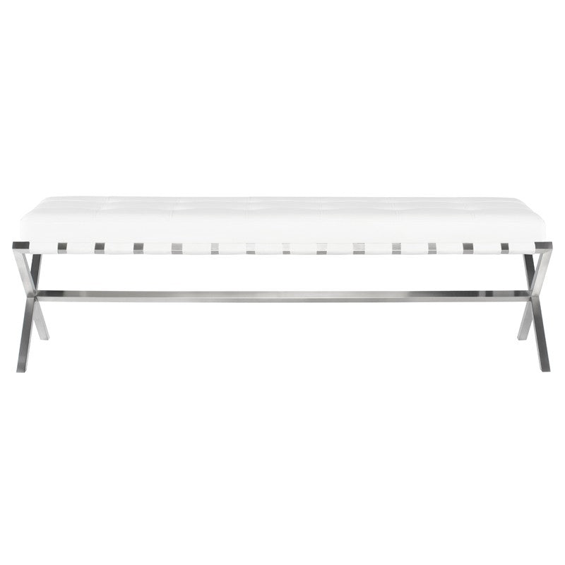 Auguste Bench With Stainless Base