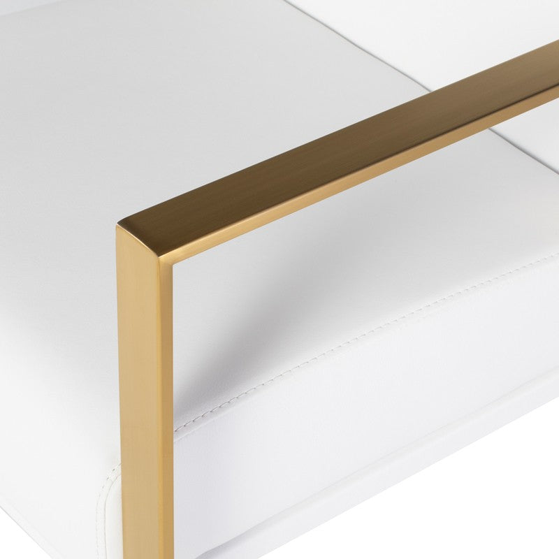 Valentine Dining Chair (Brushed Gold Frame)