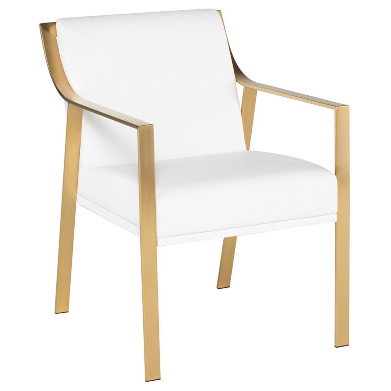 Valentine Dining Chair (Brushed Gold Frame)