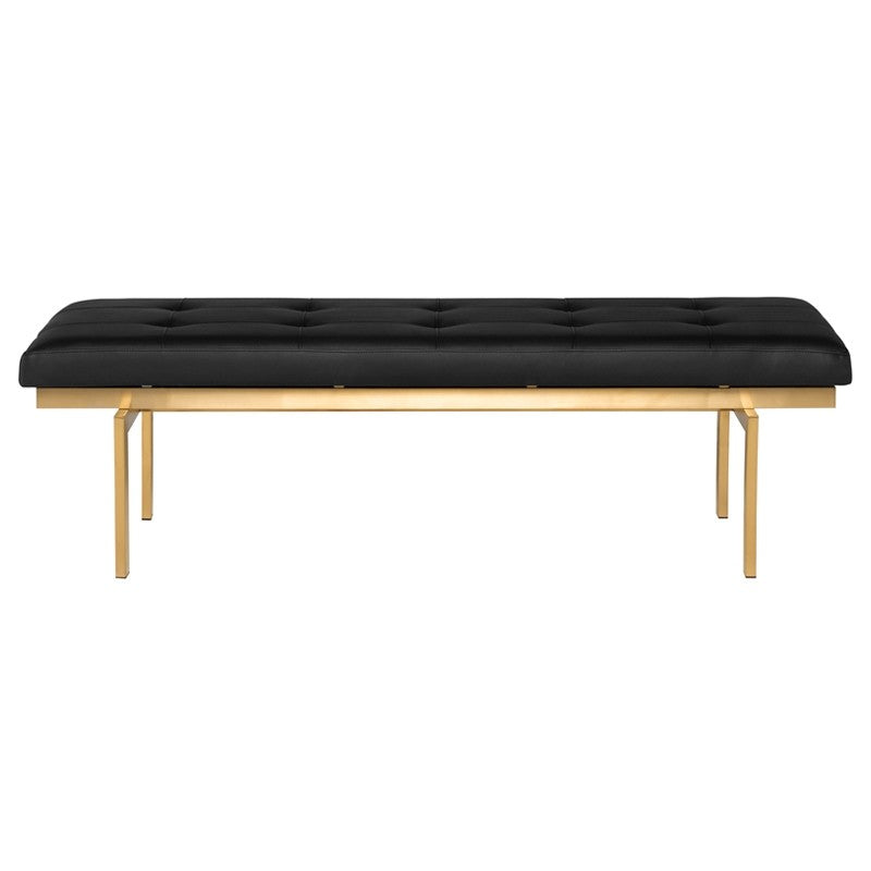 Banc Louve avec base dorée