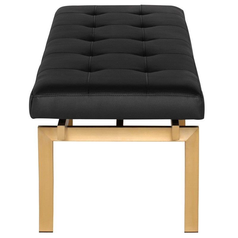 Banc Louve avec base dorée