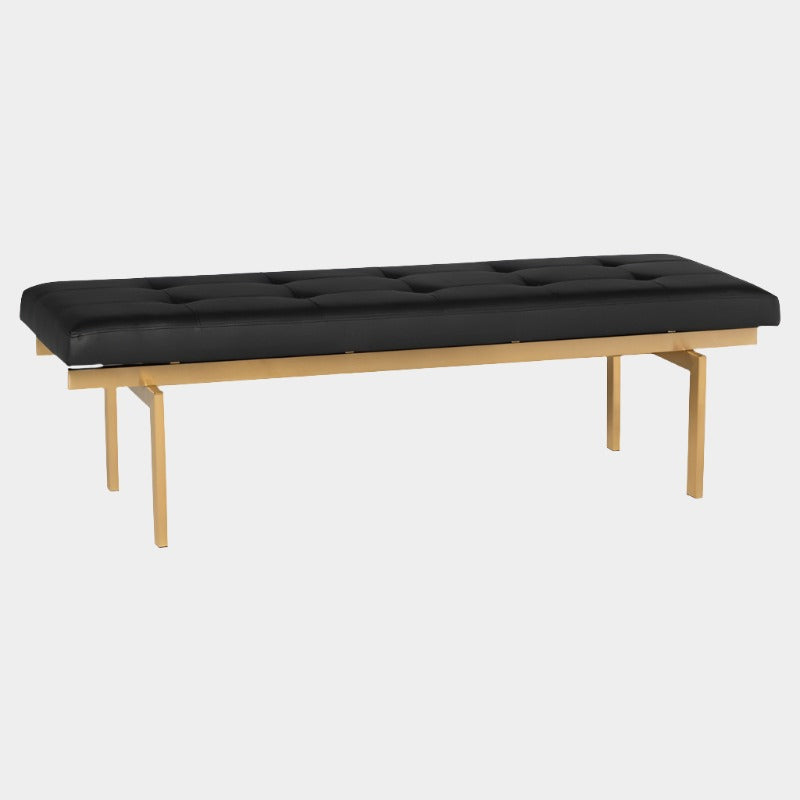 Banc Louve avec base dorée