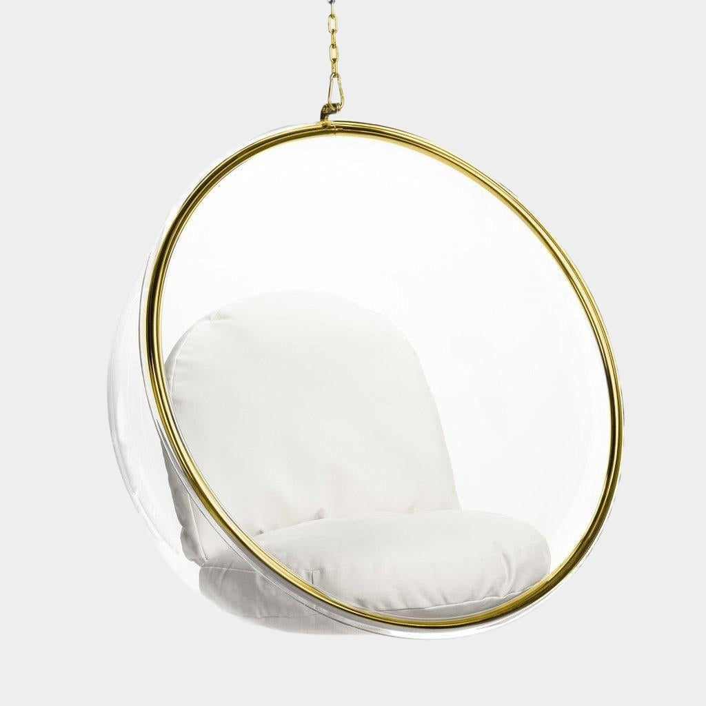 Chaise longue suspendue Bubble (dorée)