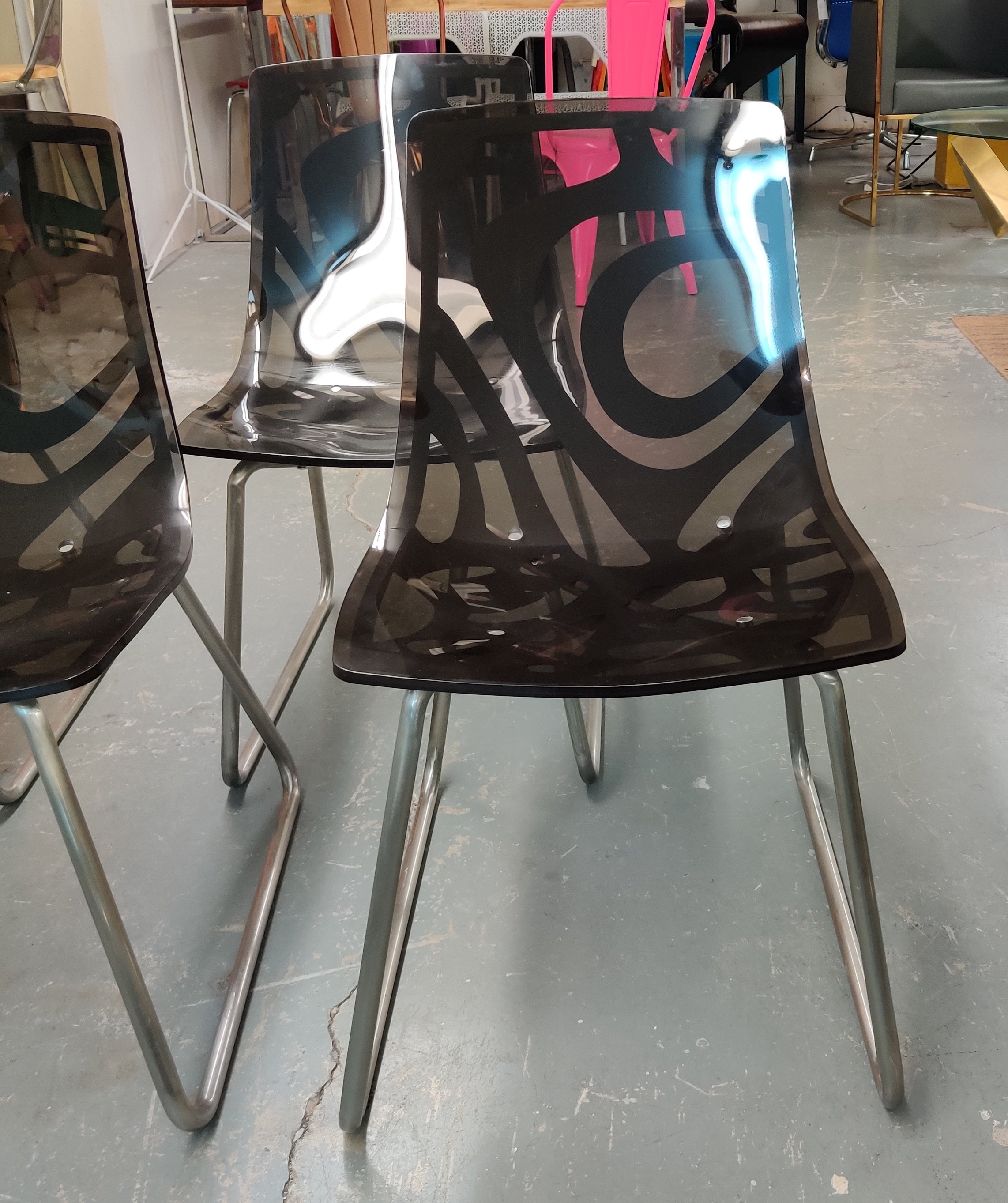 Chaises de salle à manger - Ensemble de 4 | Modèle de sol