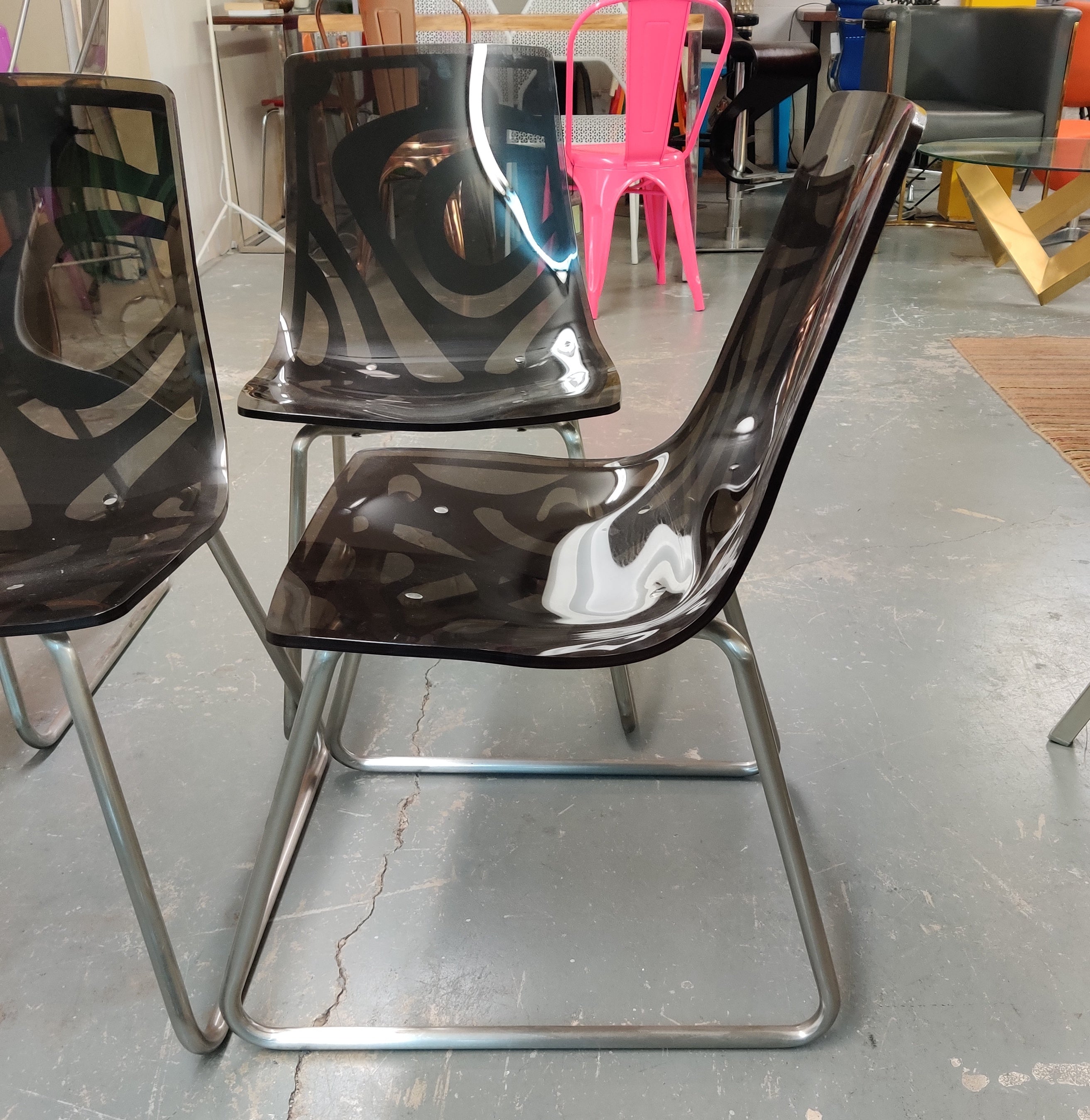 Chaises de salle à manger - Ensemble de 4 | Modèle de sol