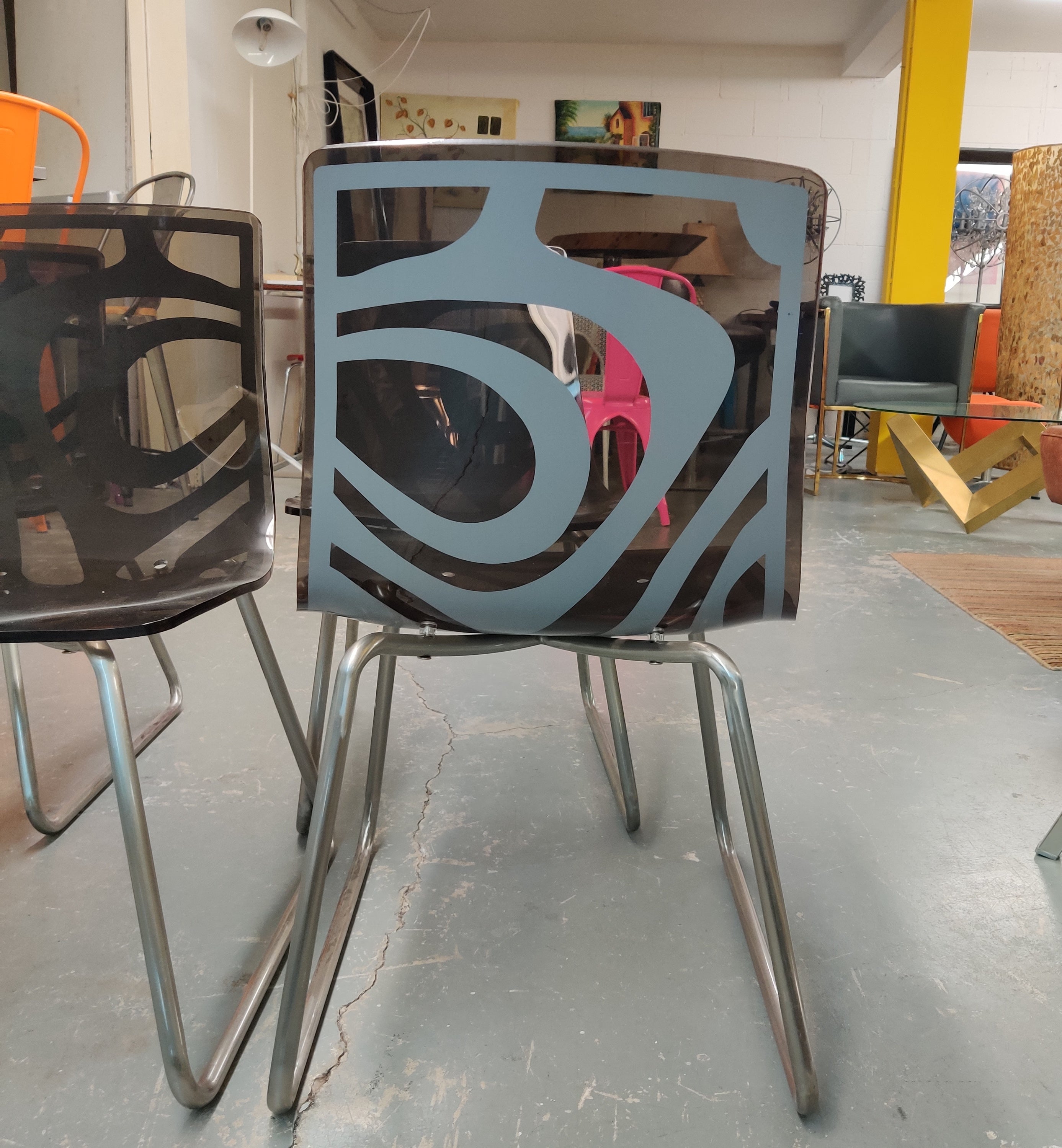 Chaises de salle à manger - Ensemble de 4 | Modèle de sol