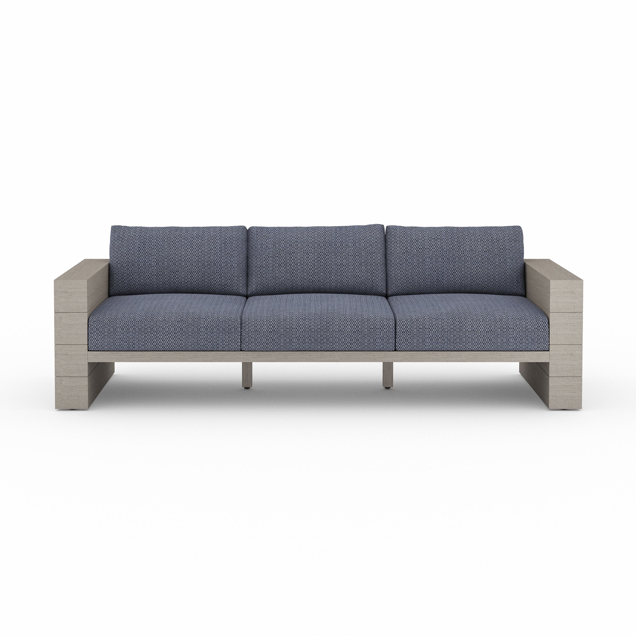 Leroy Outdoor Sofa, Weathered Grey