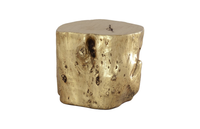 Log Large Gold Stool