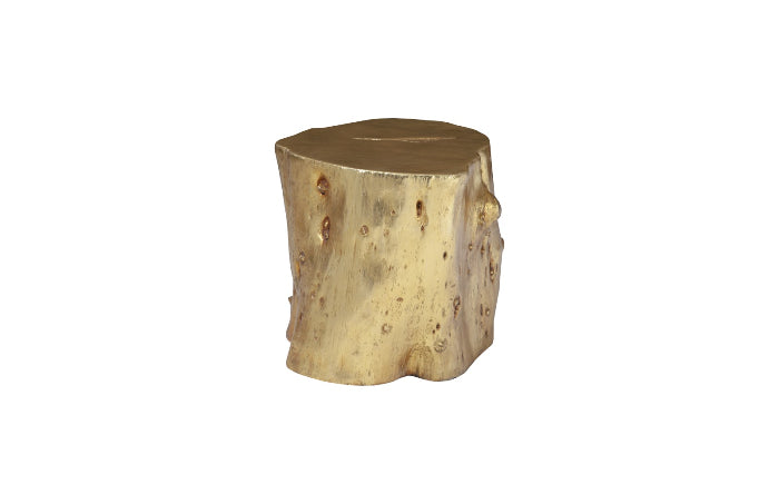 Log Large Gold Stool