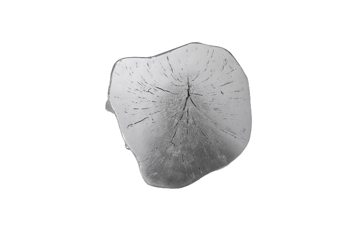 Petit tabouret argenté Log