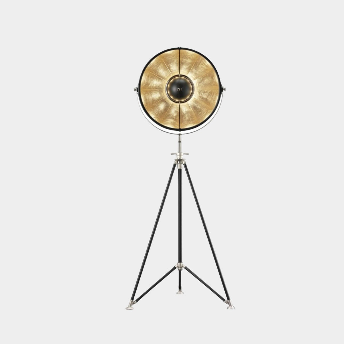 Lampadaire Fortuny Studio 63 noir – feuille d'or