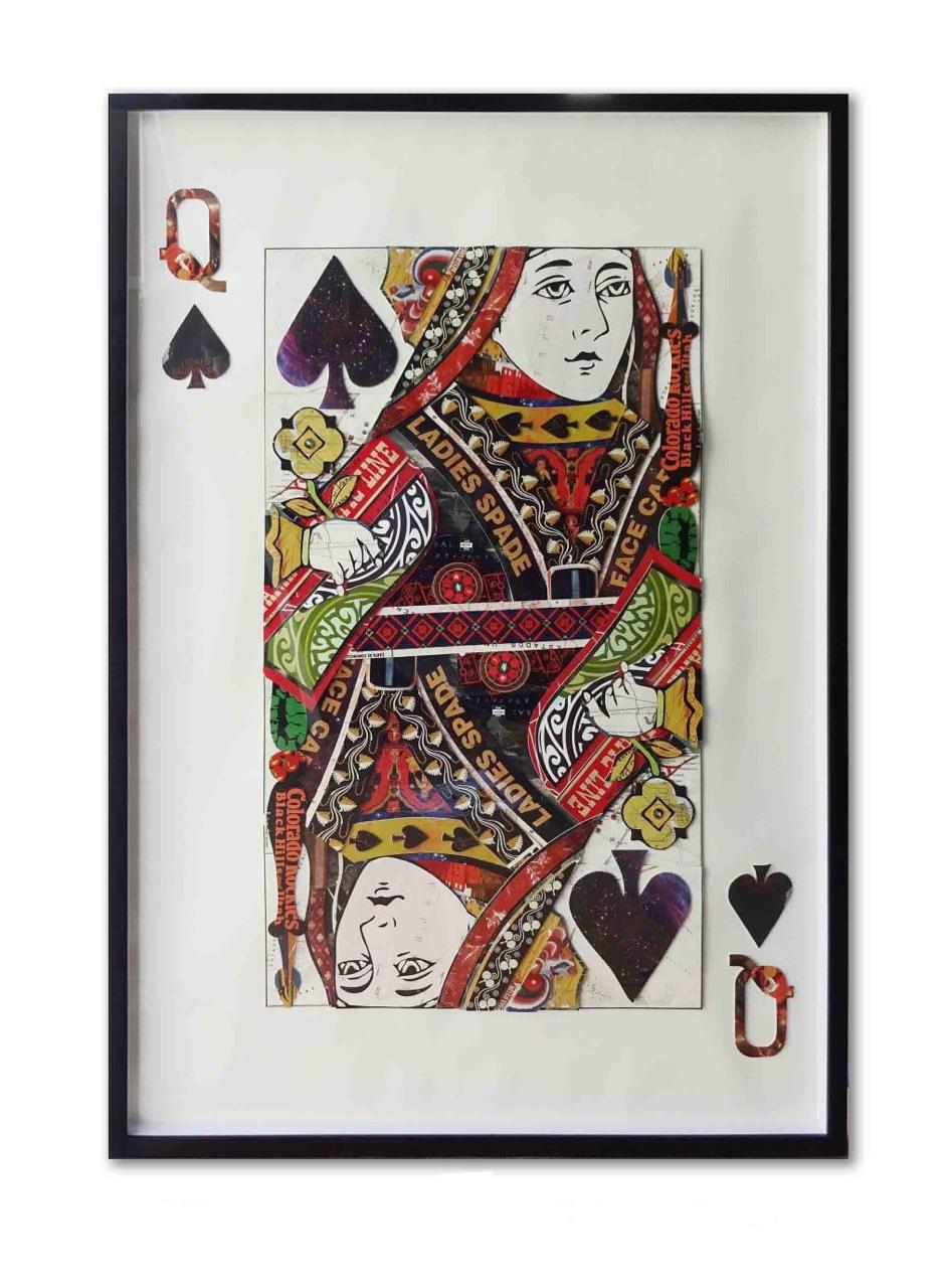 Carte à jouer Dame de pique