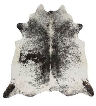 Salt and Pepper Black Natural Cowhide