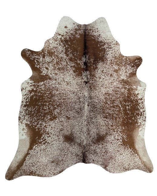 Cuir de vache naturel marron sel et poivre