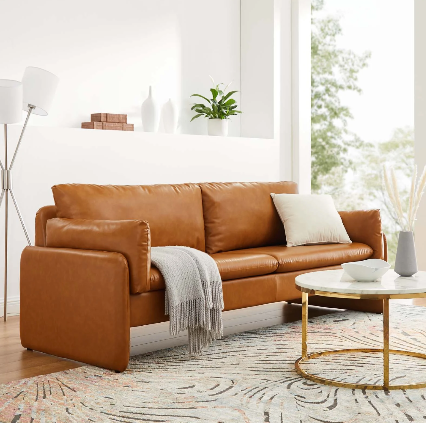 Sunny Vegan Leather Sofa