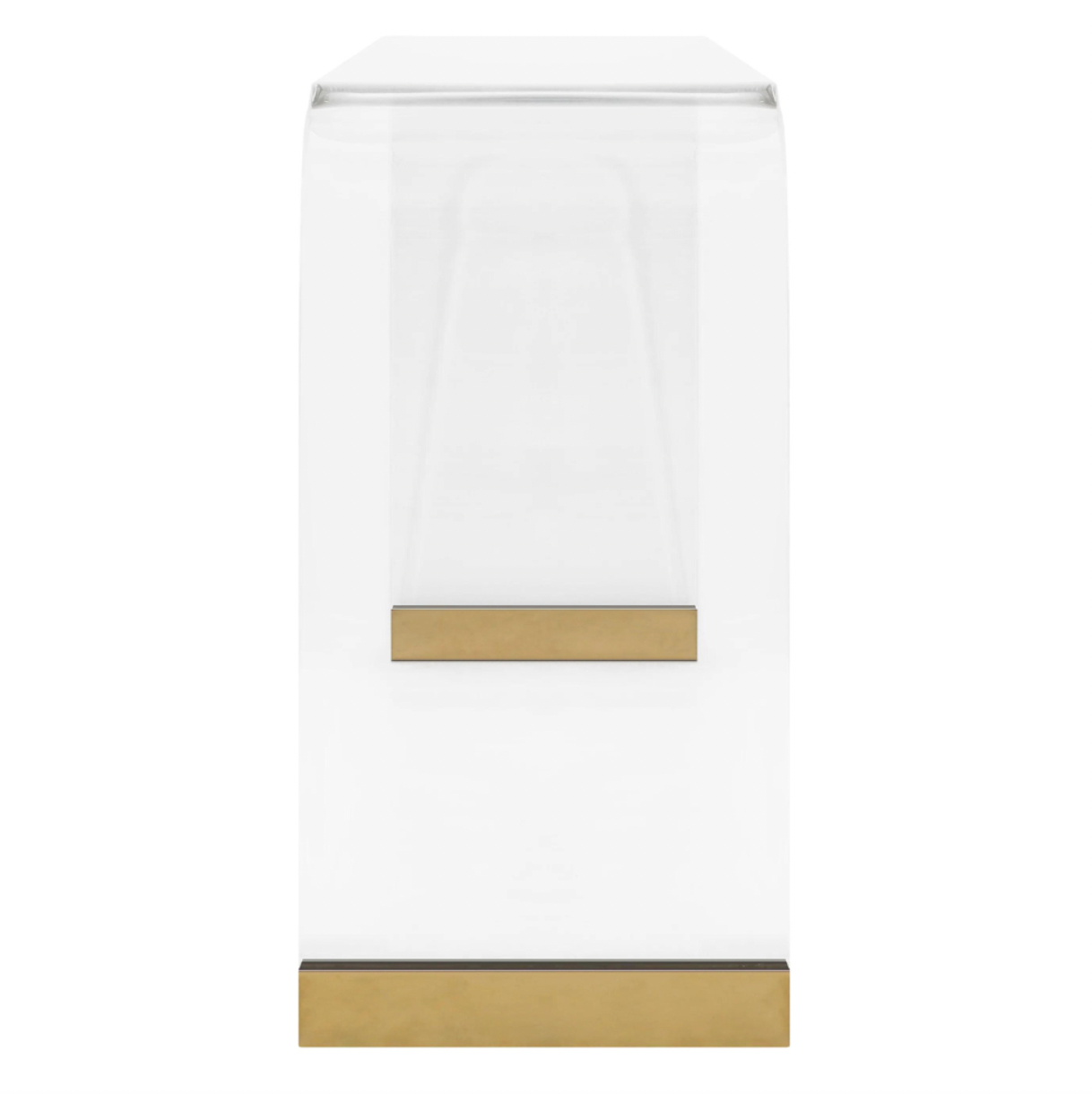 Waterfall Console with Gold Leaf