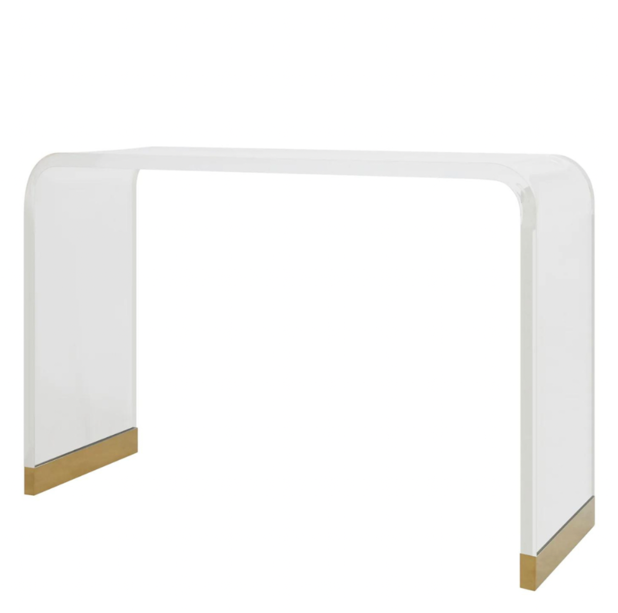 Waterfall Console with Gold Leaf
