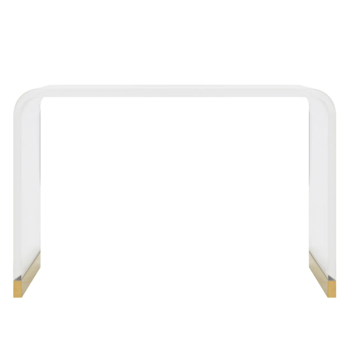 Waterfall Console with Gold Leaf