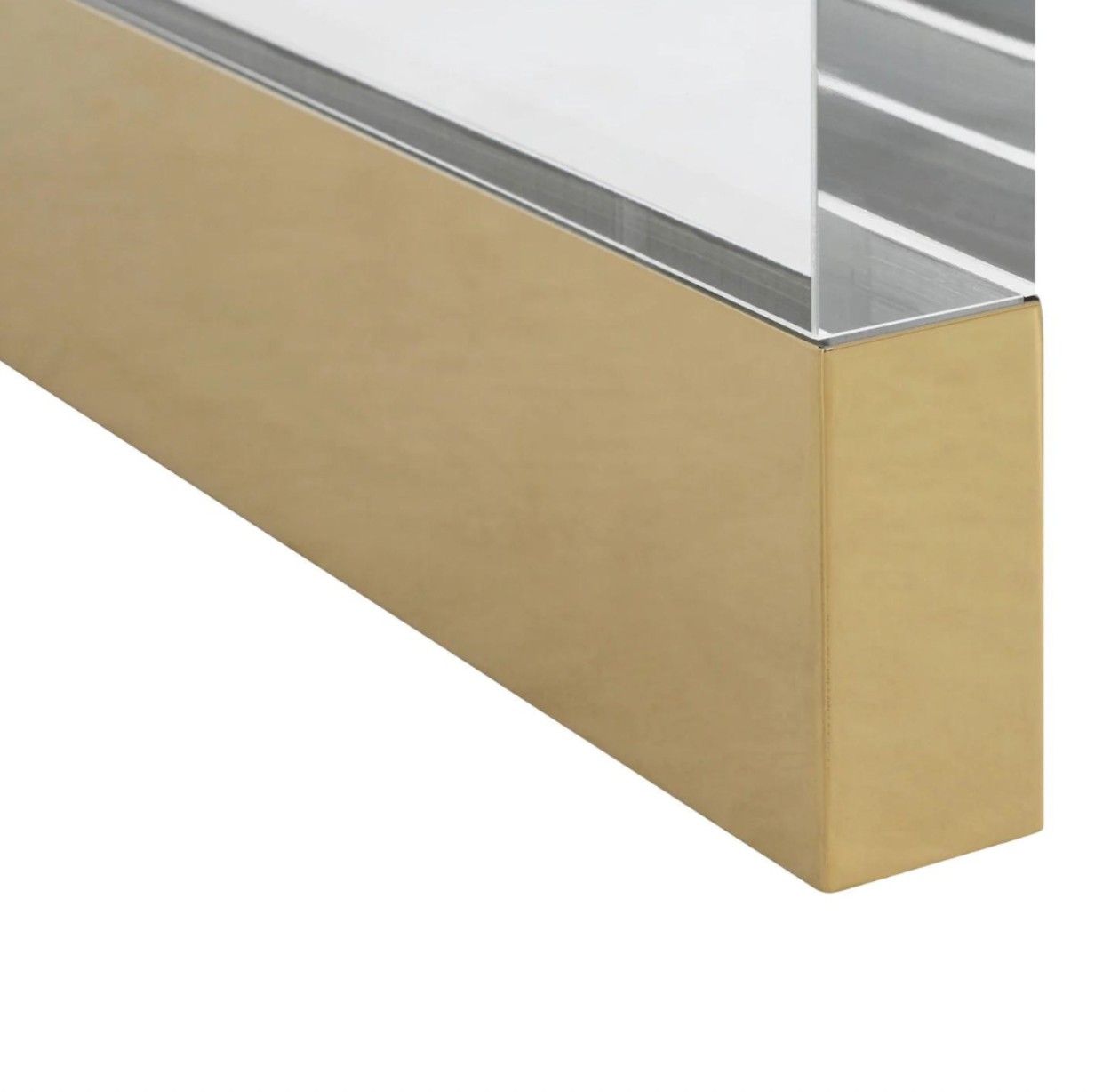 Waterfall Console with Gold Leaf