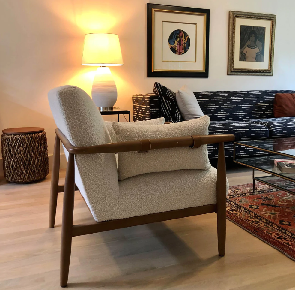 Fauteuil Club Clarita - Boucle Nuage