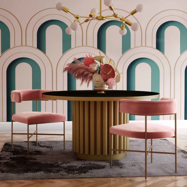 Chaise en velours Kim Performance