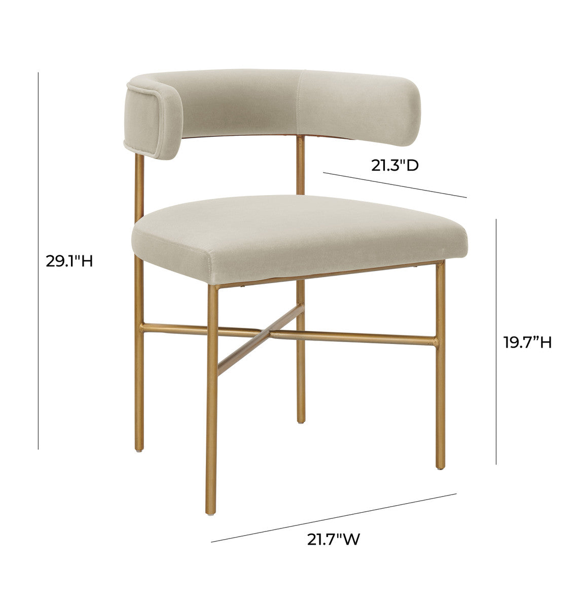 Kim Performance Velvet Chair