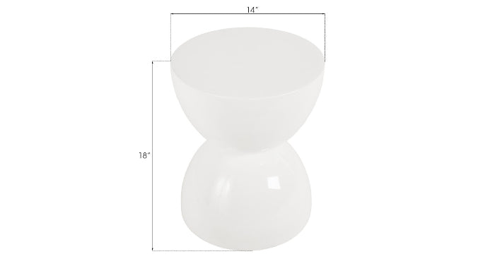 Totem Stool White Gel Coat