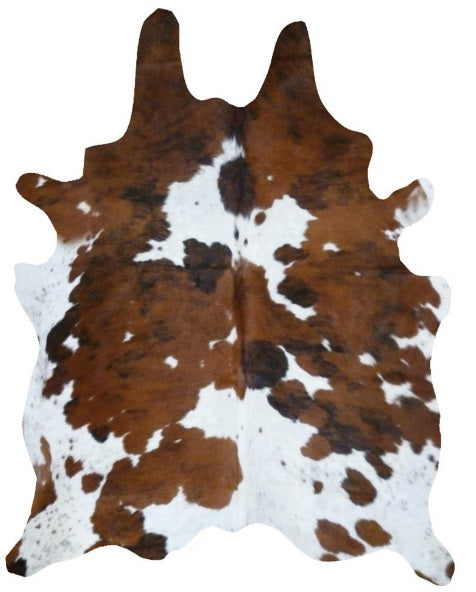 Cuir de vache naturel tricolore