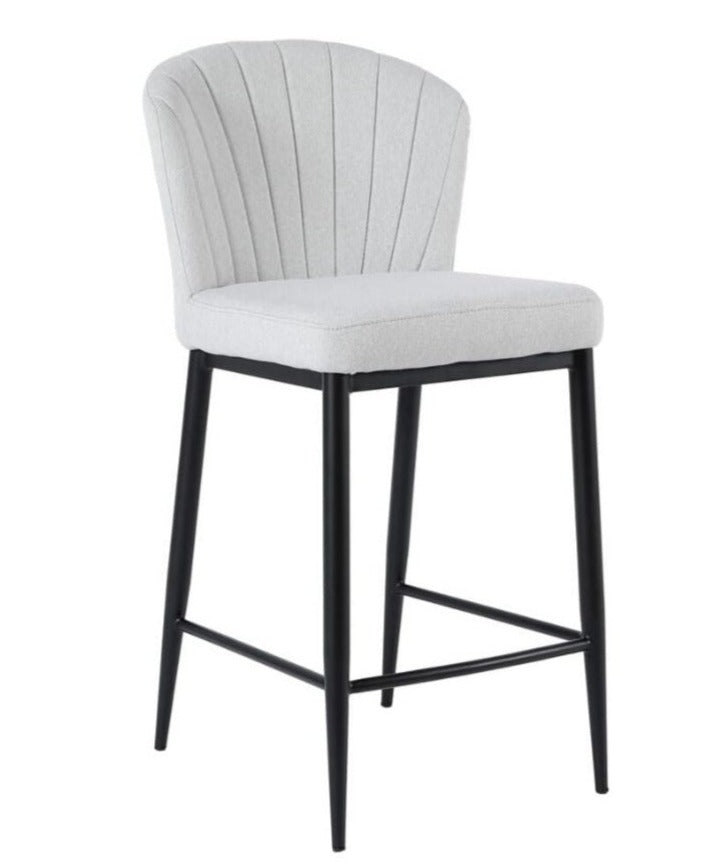 Tabouret de bar en coquillage (tissu)
