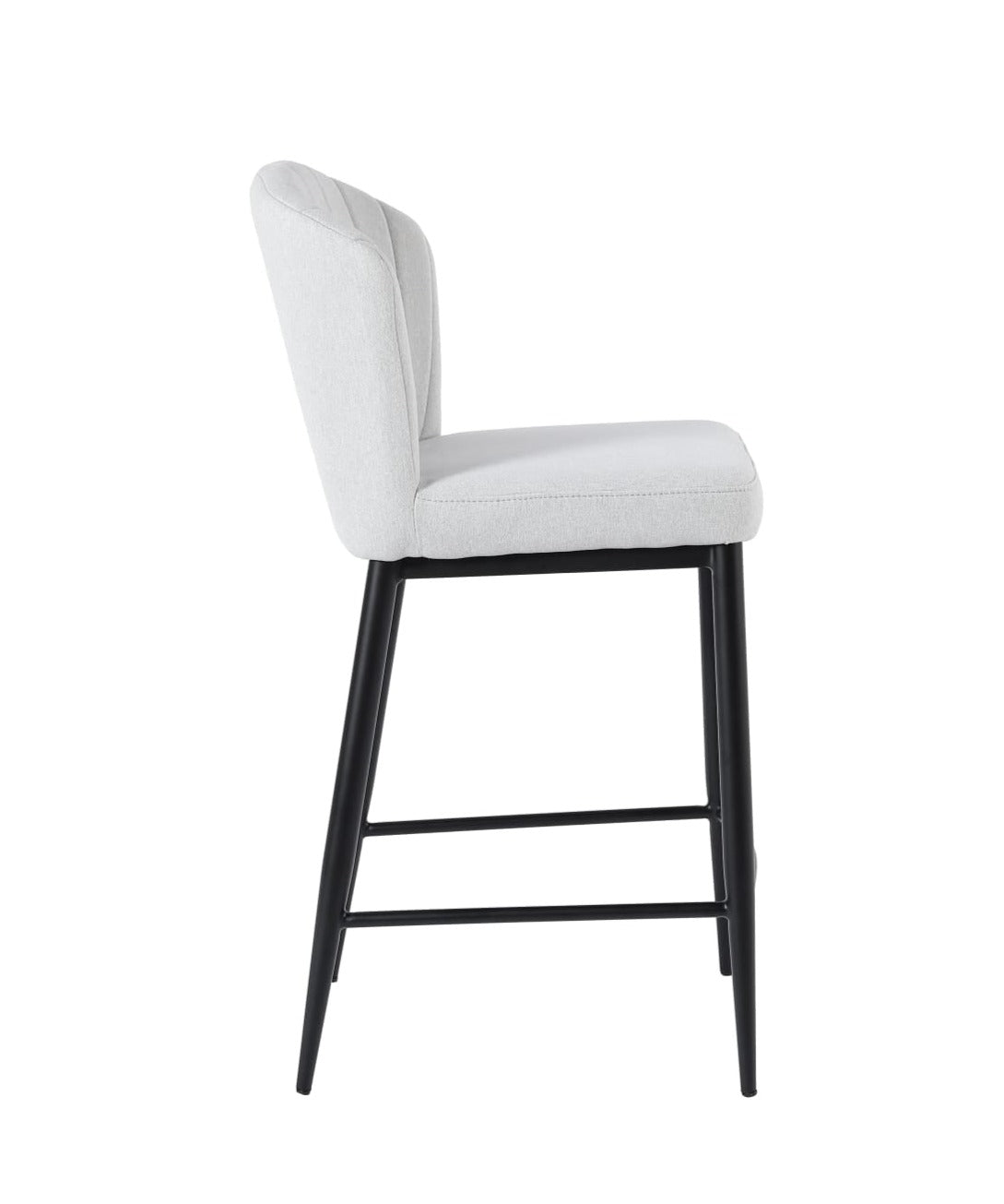 Tabouret de bar en coquillage (tissu)