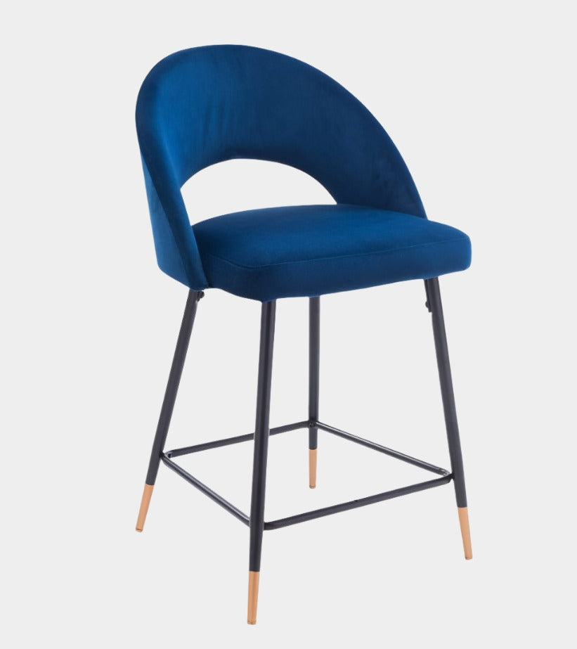 Tabouret en velours Akira