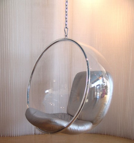 Chaise longue suspendue Bubble (argent)