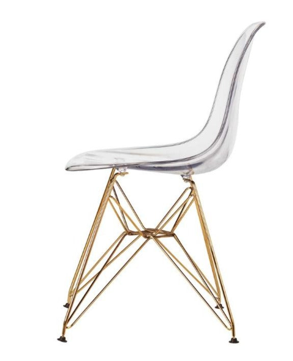 Chaise de salle à manger Eiffel (siège en acrylique)