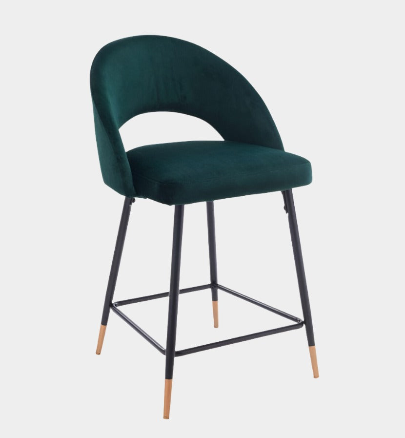 Tabouret en velours Akira