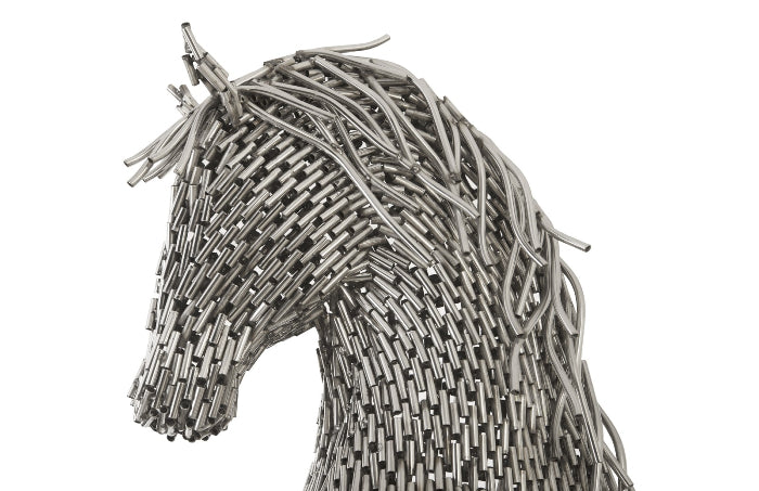 Sculpture de pipe de cheval cabré