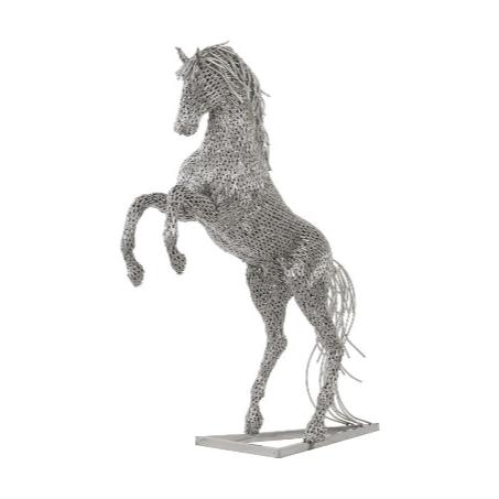 Sculpture de pipe de cheval cabré