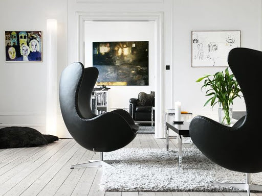 Fauteuil Egg (cuir)