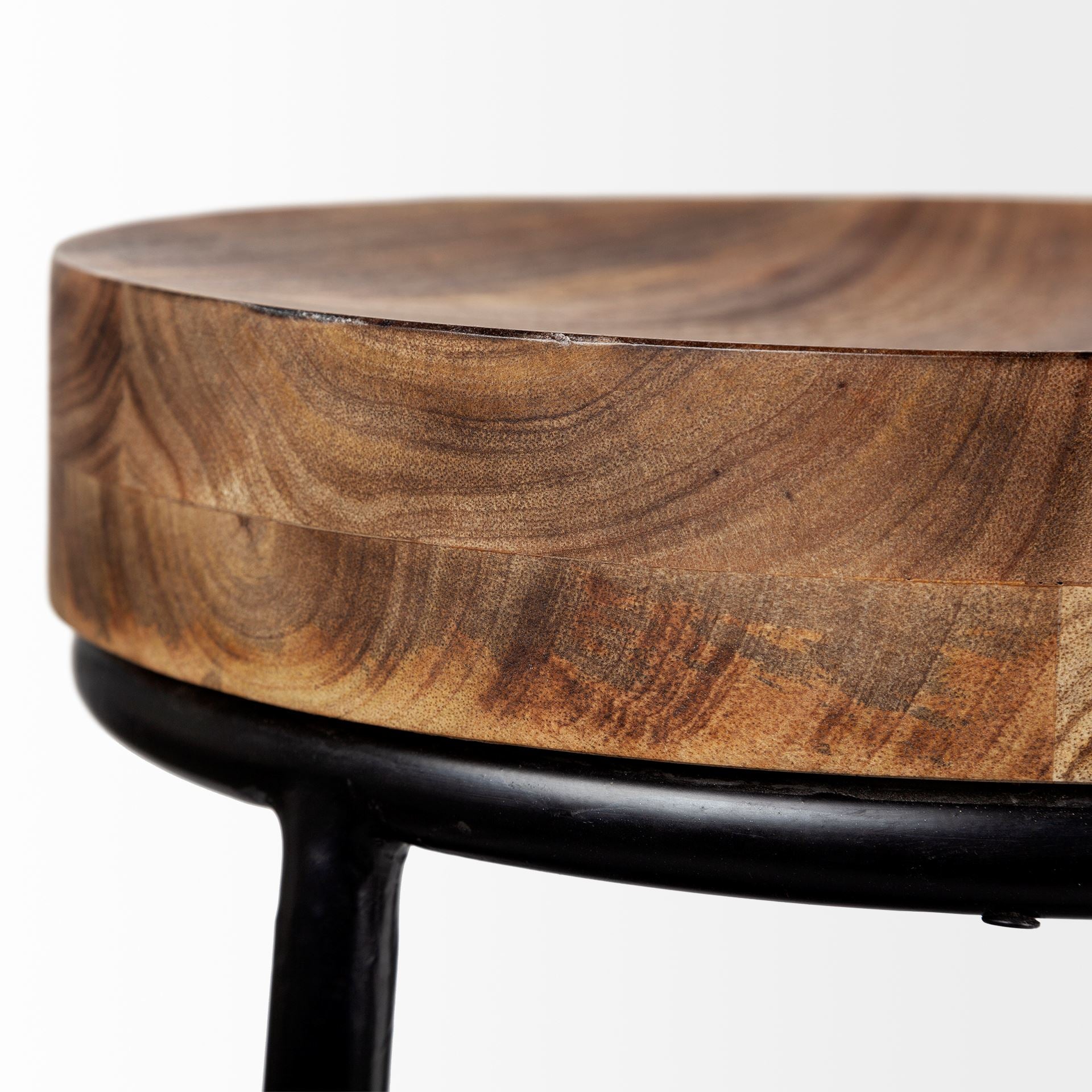 Flynn Bar Wood Seat Stool Series