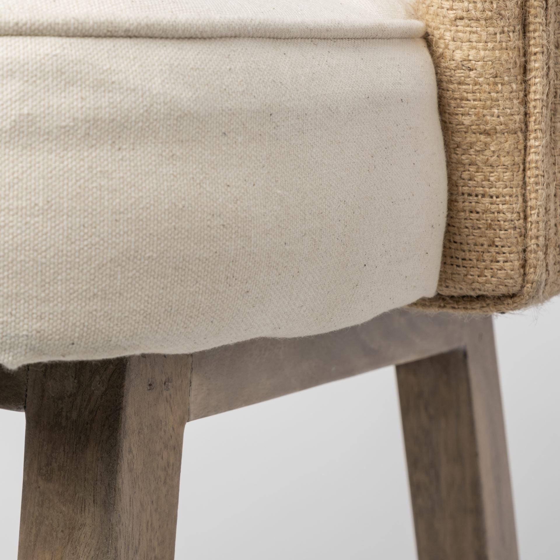 Monmouth Fabric/Jute Seat Counter Stool