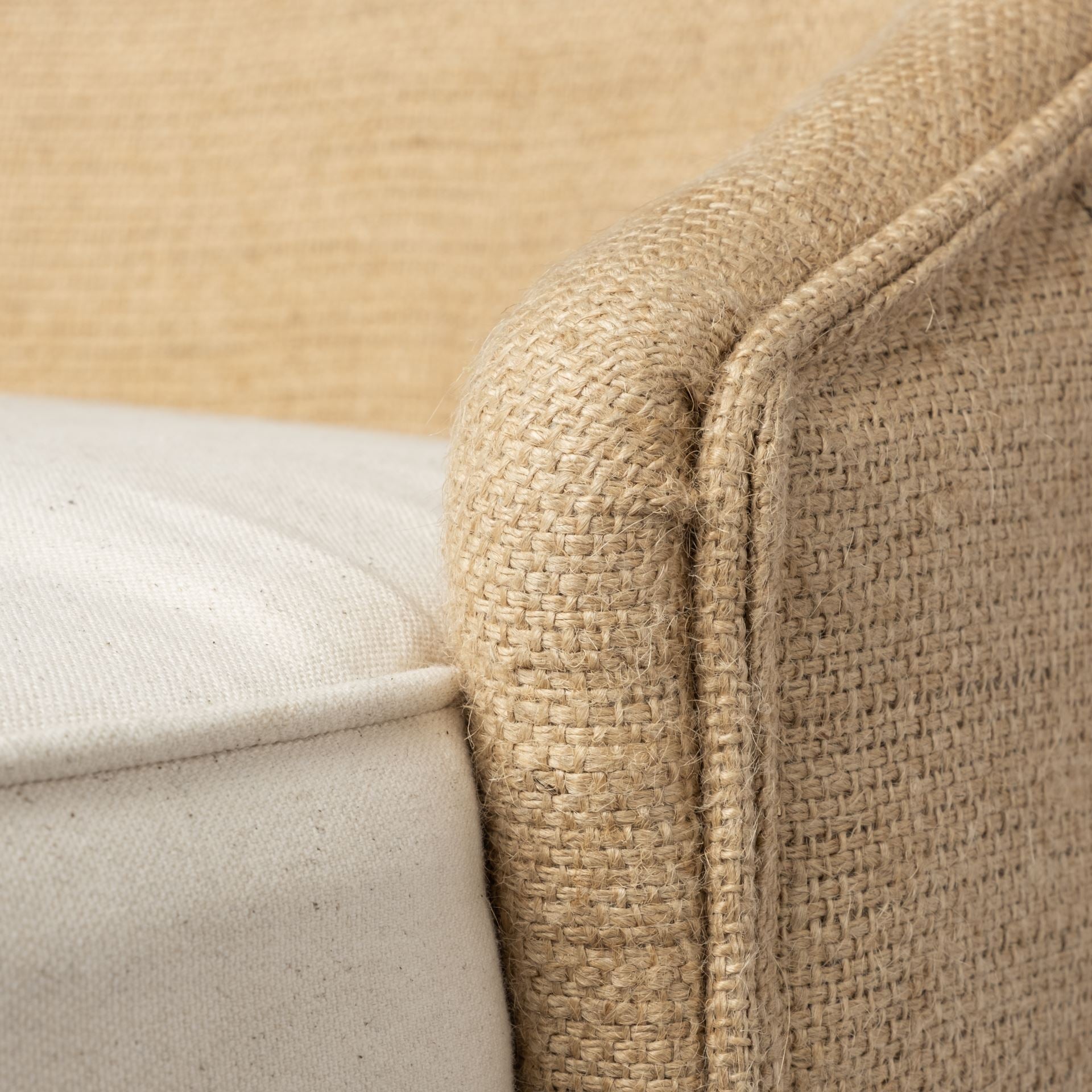Monmouth Fabric/Jute Seat Counter Stool