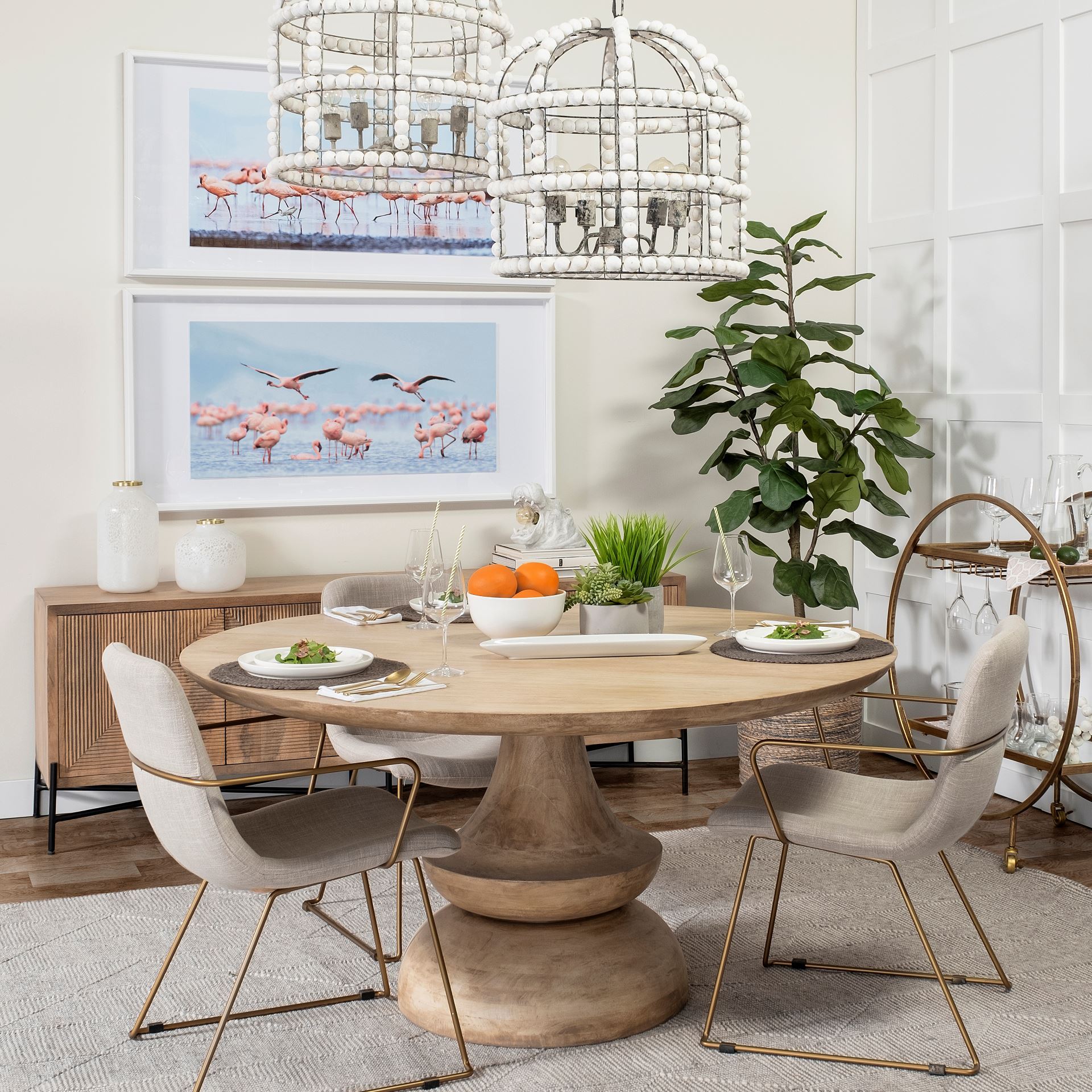 Crossman 60" Round Dining Table