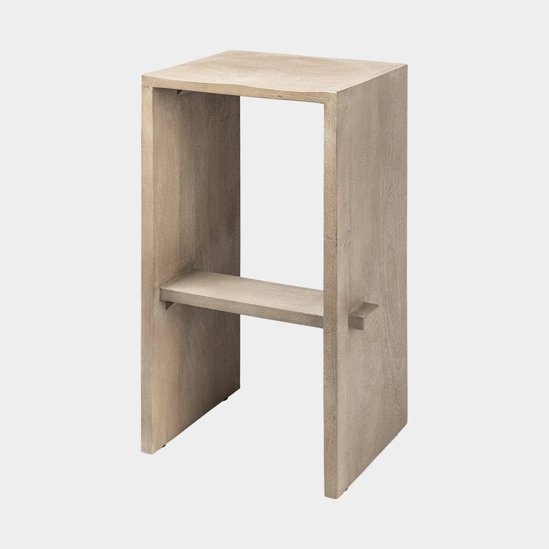 Aida Wood Seat Bar Stool