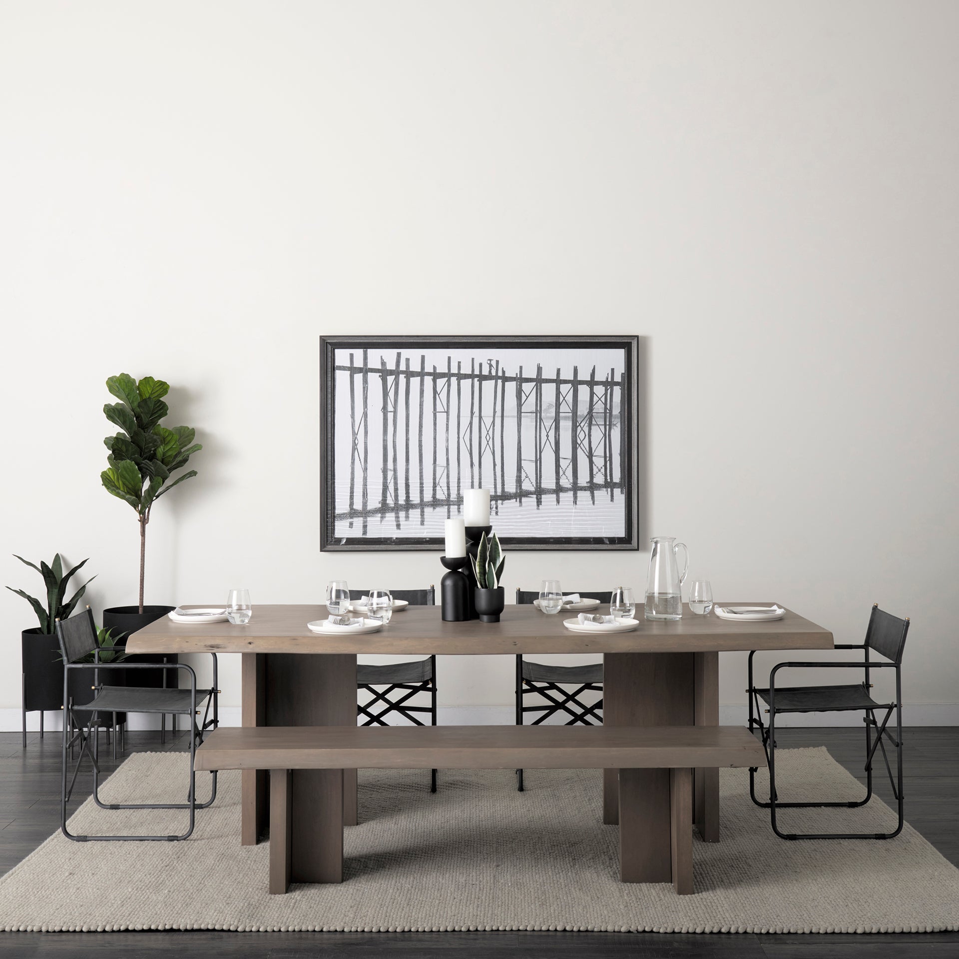 Direttore Leather Folding Dining Chair