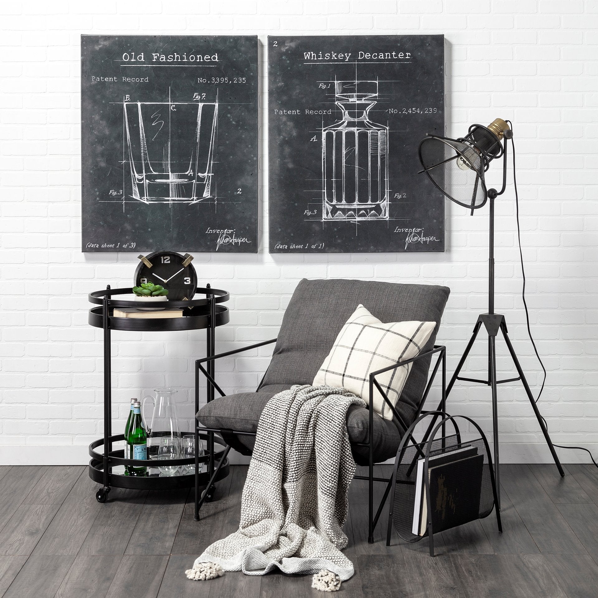 Ada Round Bar Cart