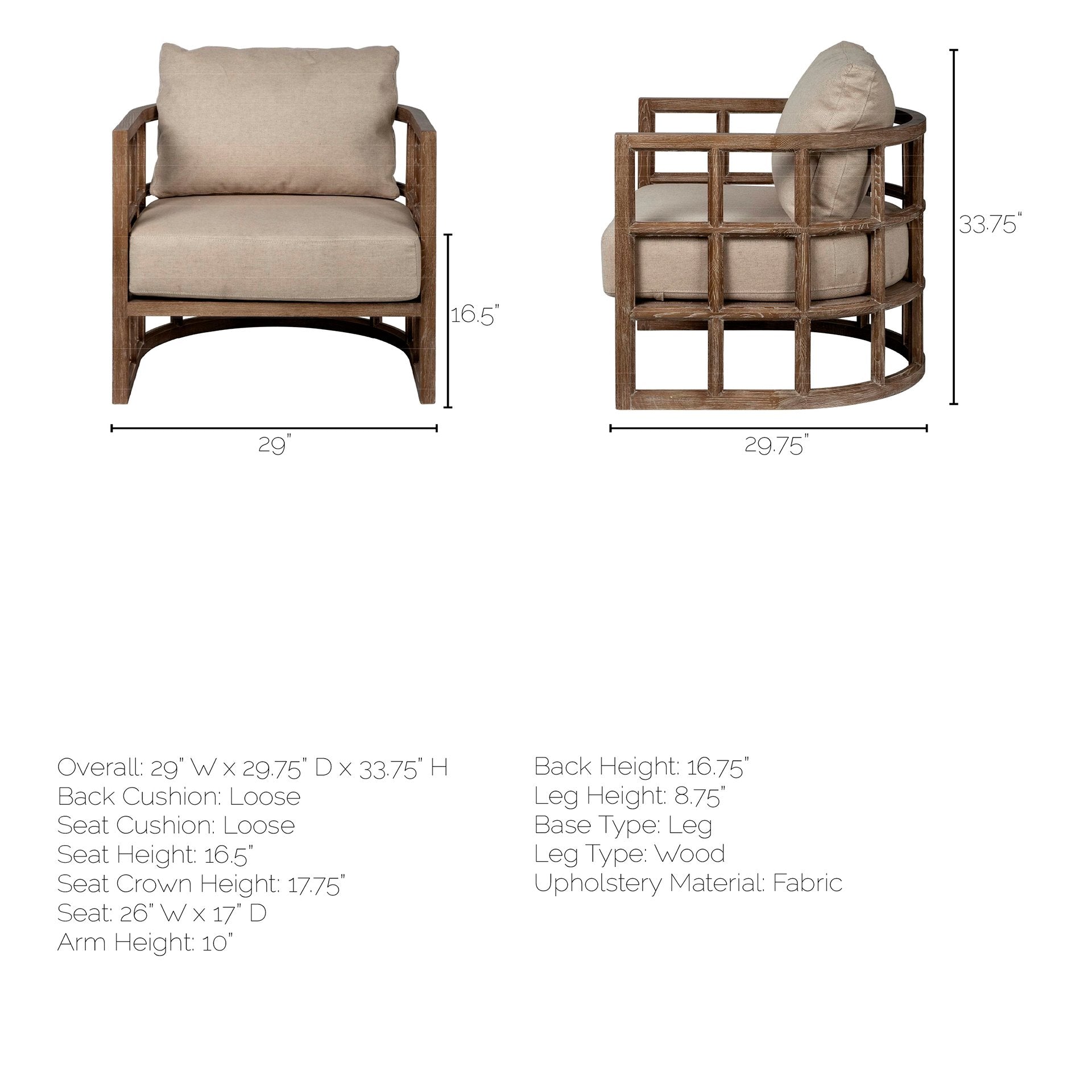 Skylar Upholstered Accent Chair