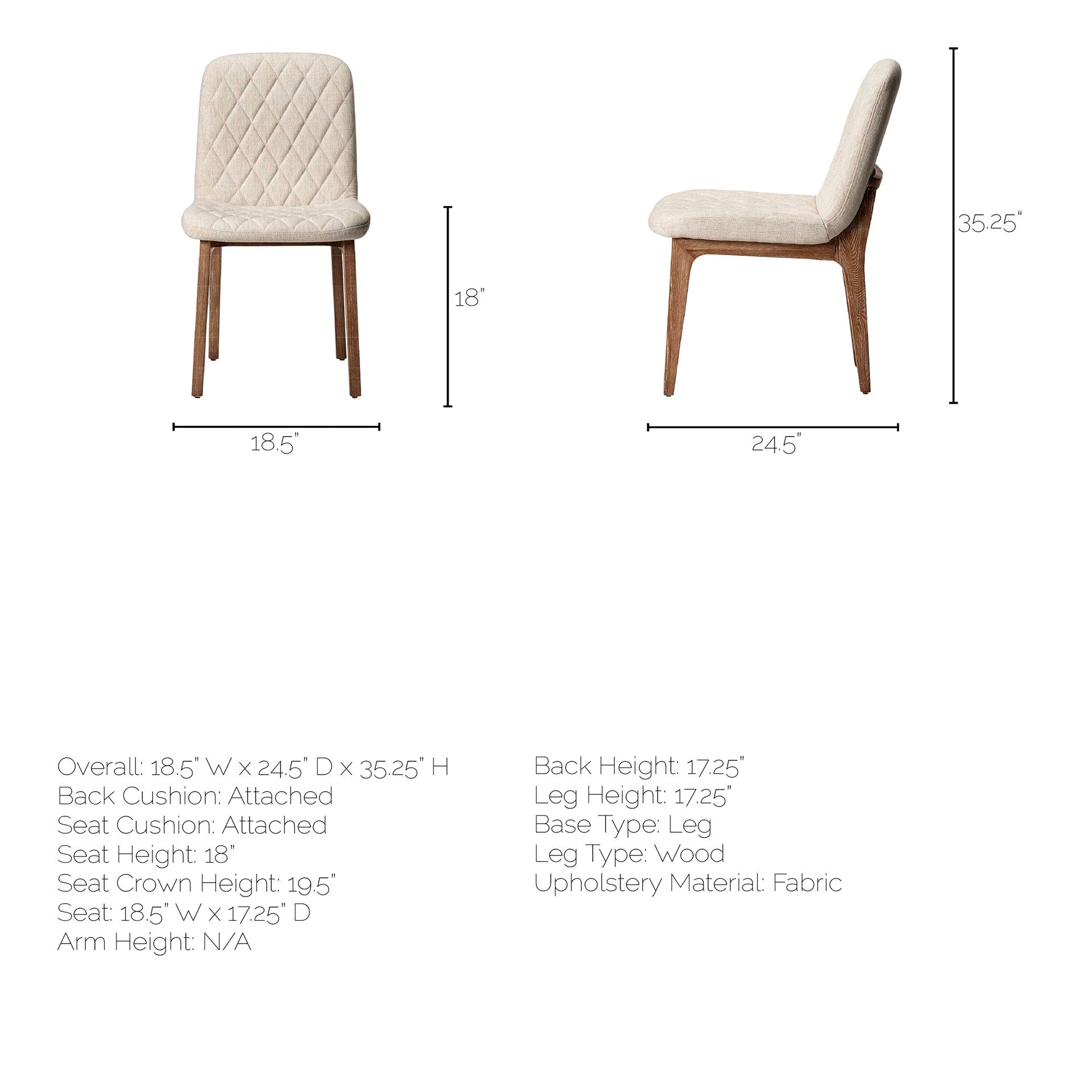 David Fabric Dining Chair