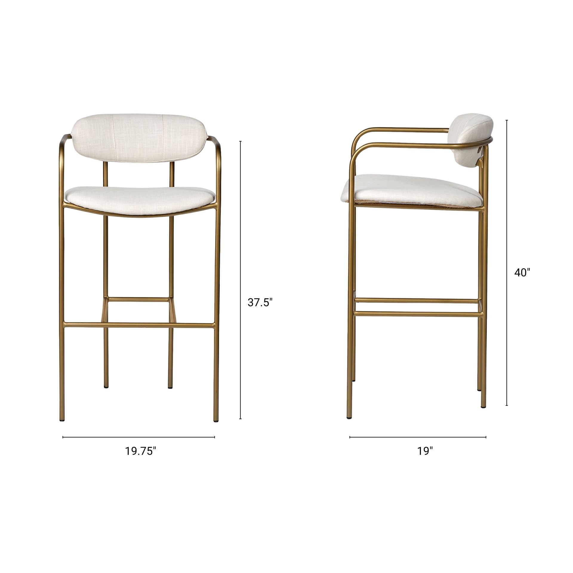 Parker Upholstered Bar Seat Stool