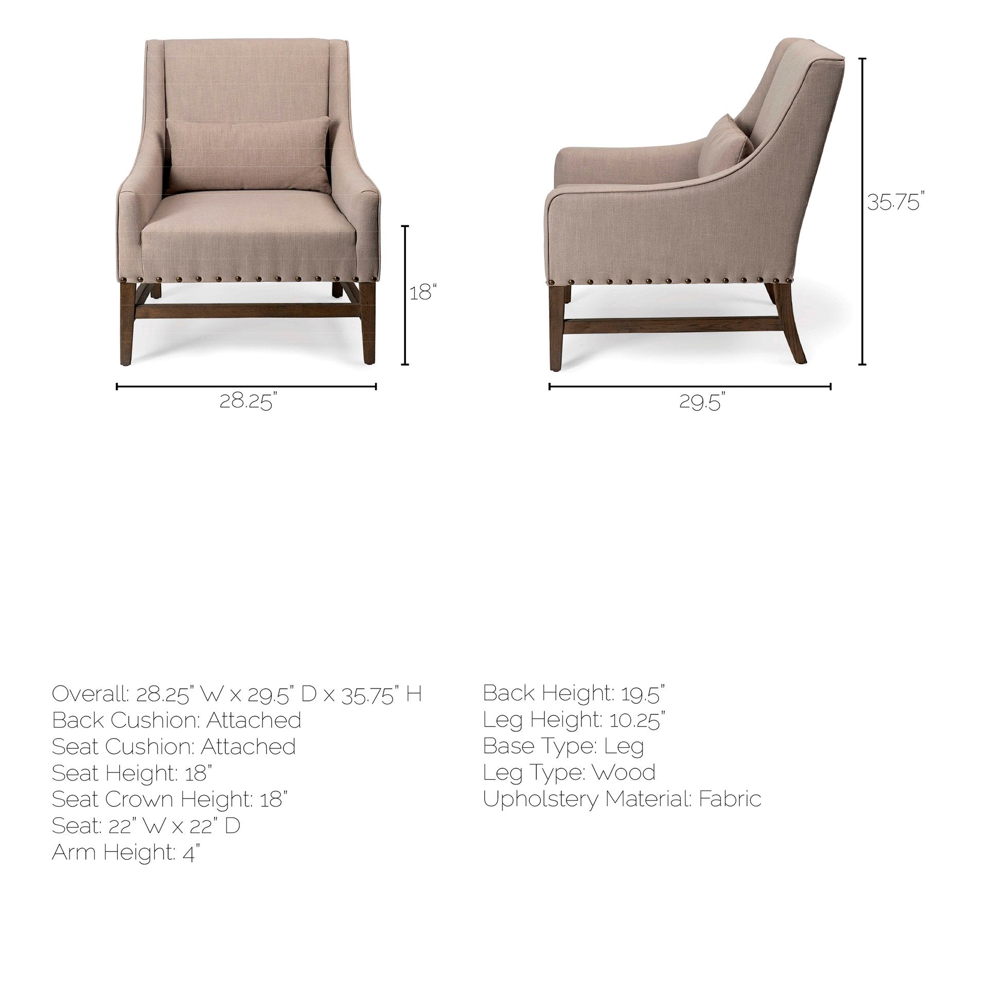 Kensington Upholstered Accent Chair
